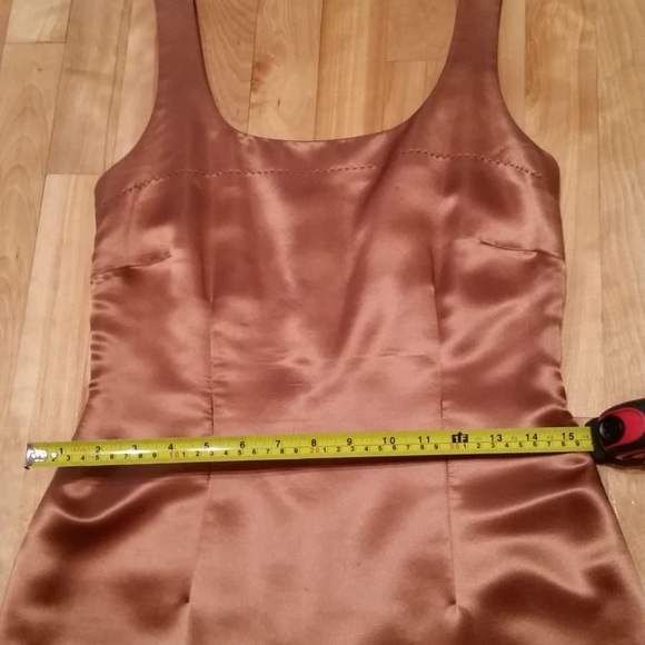 100% Silk Bronze Dress and Blazer - Picture 8 of 10